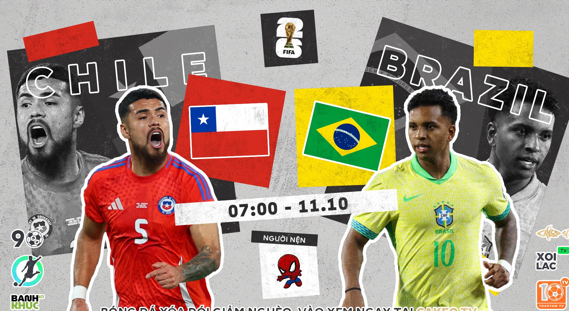 Highlights Brazil vs Chile | BLV Người Nện | 11.10.24