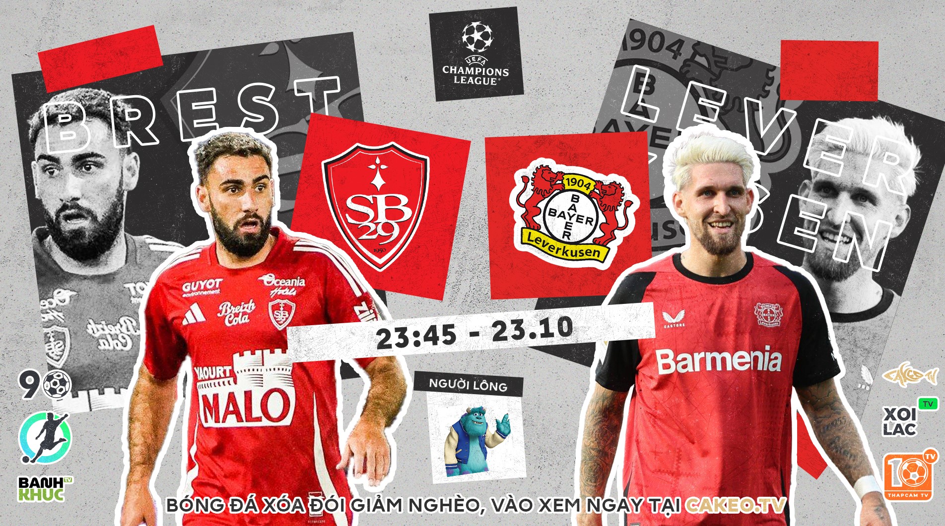 Full Brest vs Bayer Leverkusen | BLV Người Móm | 23.10.24