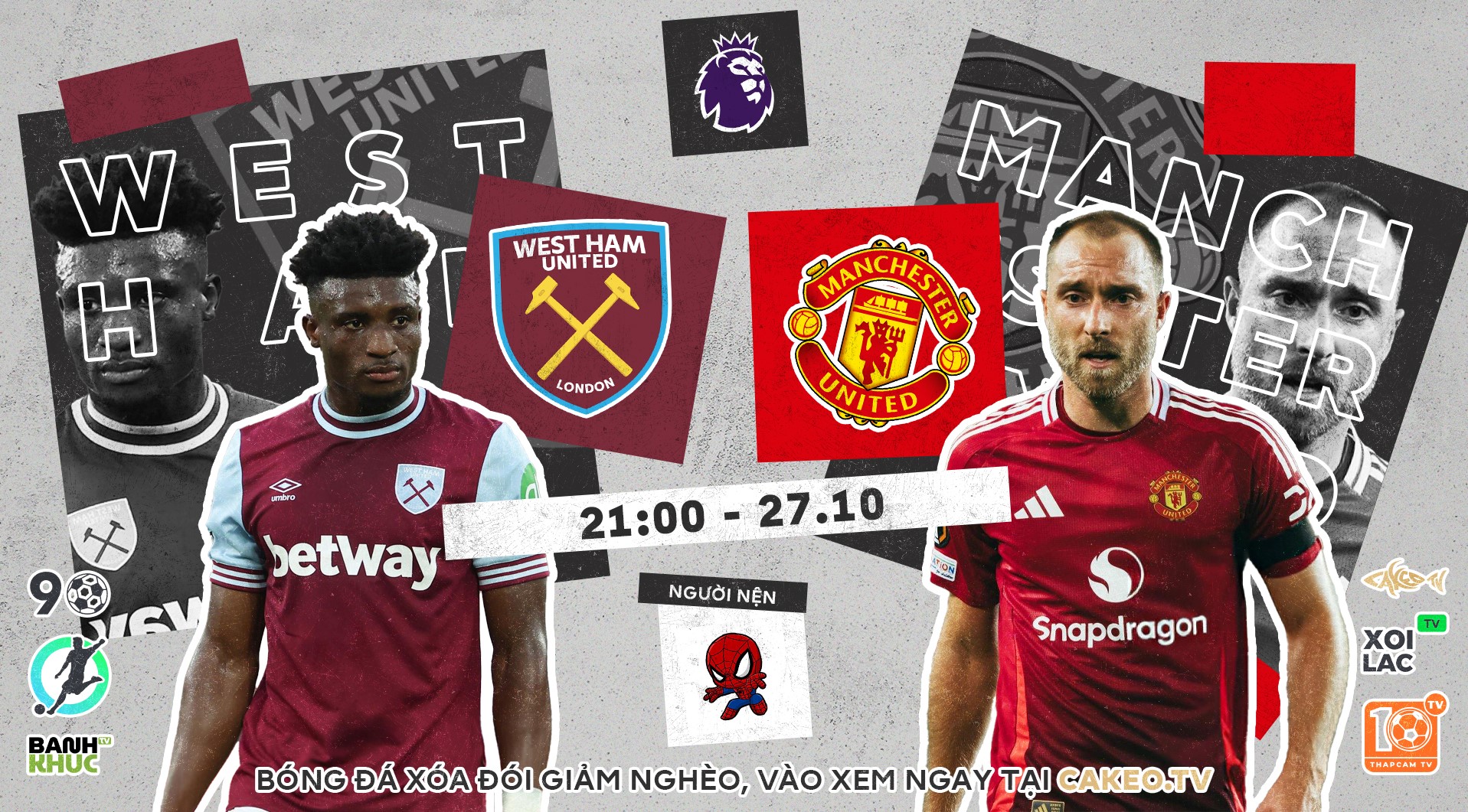 Highlights West Ham United vs Manchester United | BLV Người Nện | 27.10.24