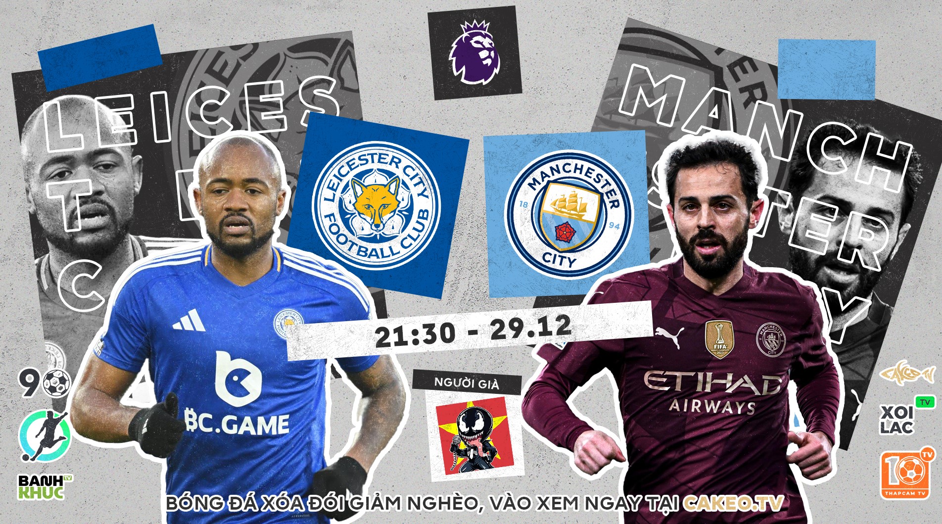 Highlights Leicester City vs Manchester City | BLV Người Già | 29.12.24