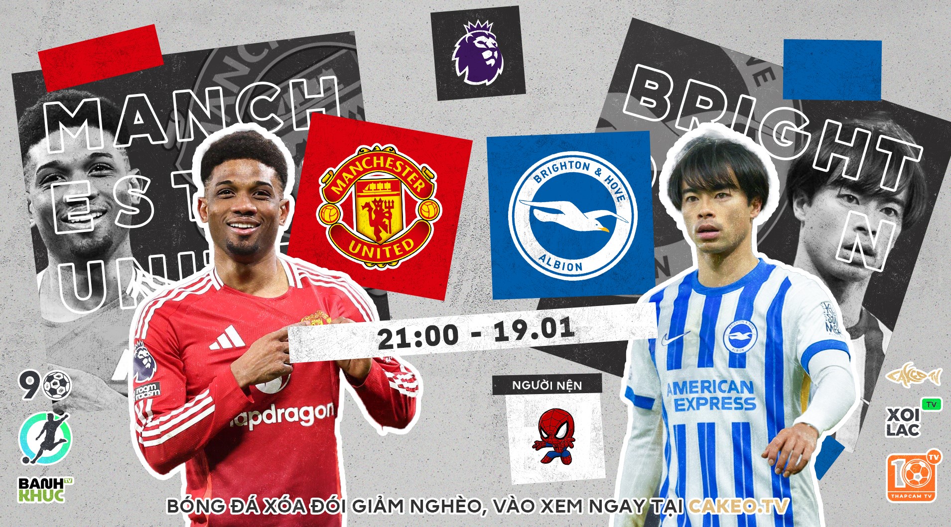 Highlights Manchester United vs Brighton Hove Albion | BLV Người Nện | 19.1.25