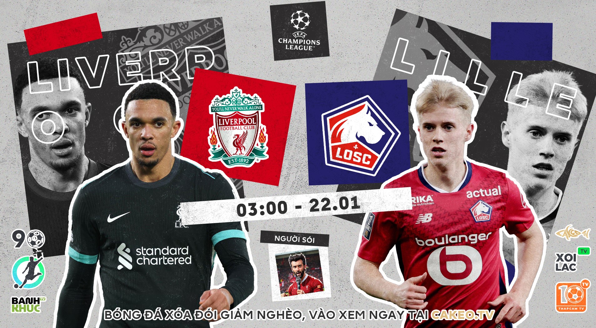 Highlights  Liverpool vs Lille | BLV Người Sói  | 22.1.25