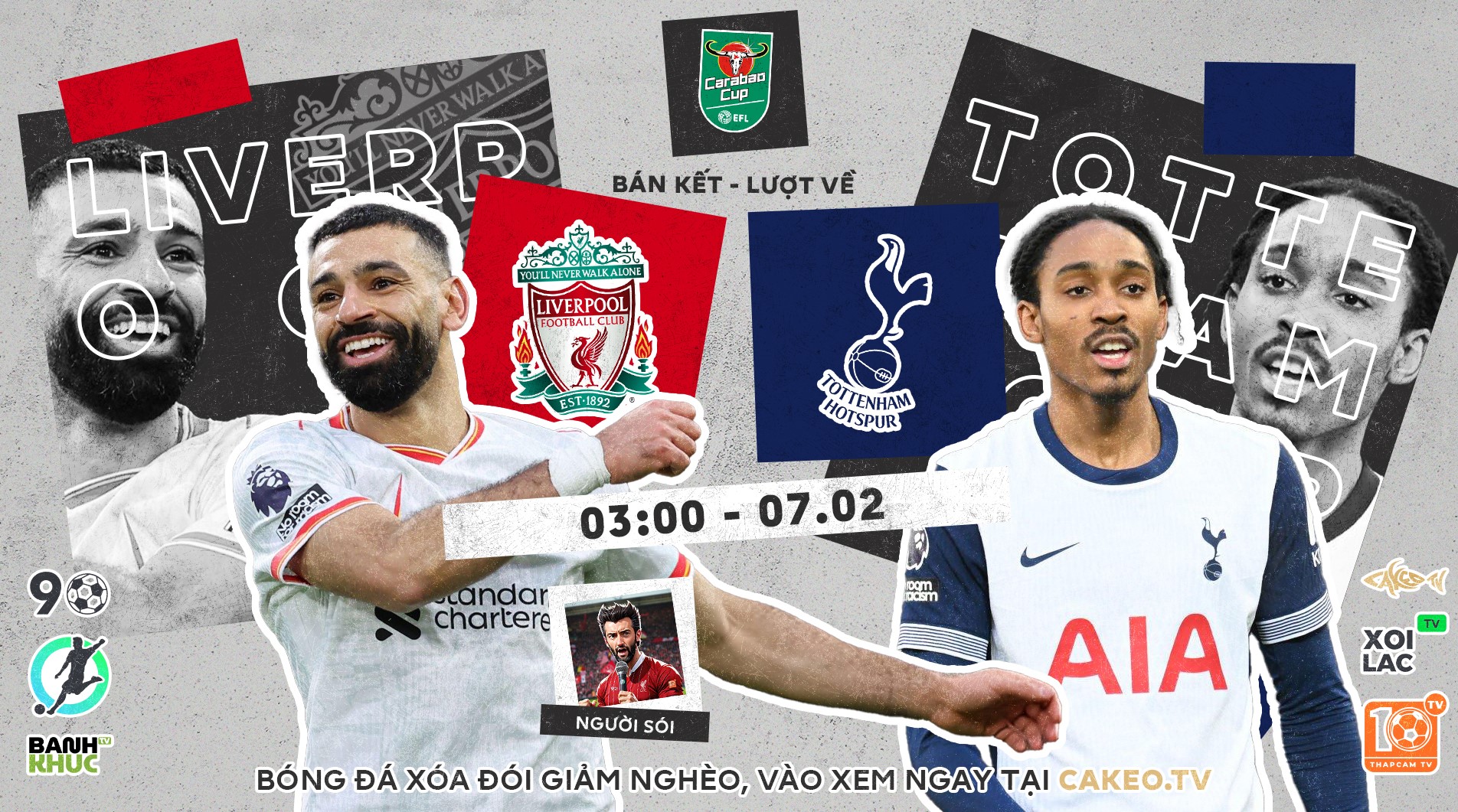 Highlights Liverpool vs Tottenham Hotspur | BLV Người Sói | 7.2.2025