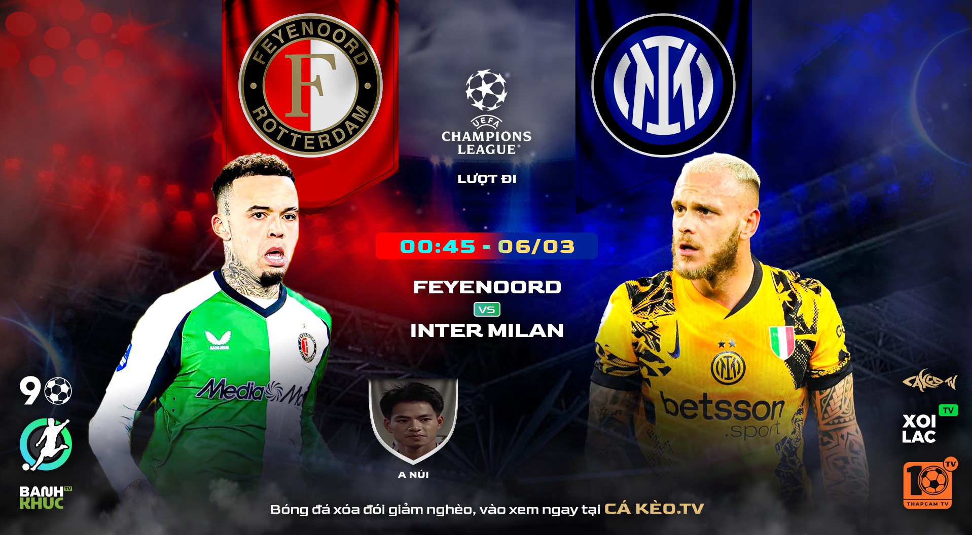 Highlights Feyenoord vs Inter Milan | BLV A Núi | 06.03.25