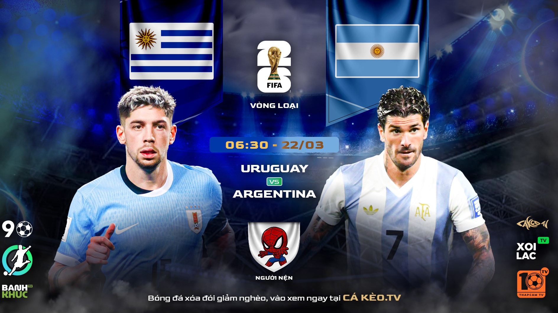 Highlights Uruguay vs Argentina | BLV Người Nện | 22.03.25