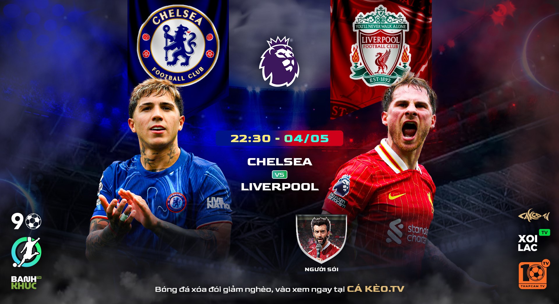 Fullmatch Chelsea vs Liverpool  | BLV Người Sói  | 04.05.25