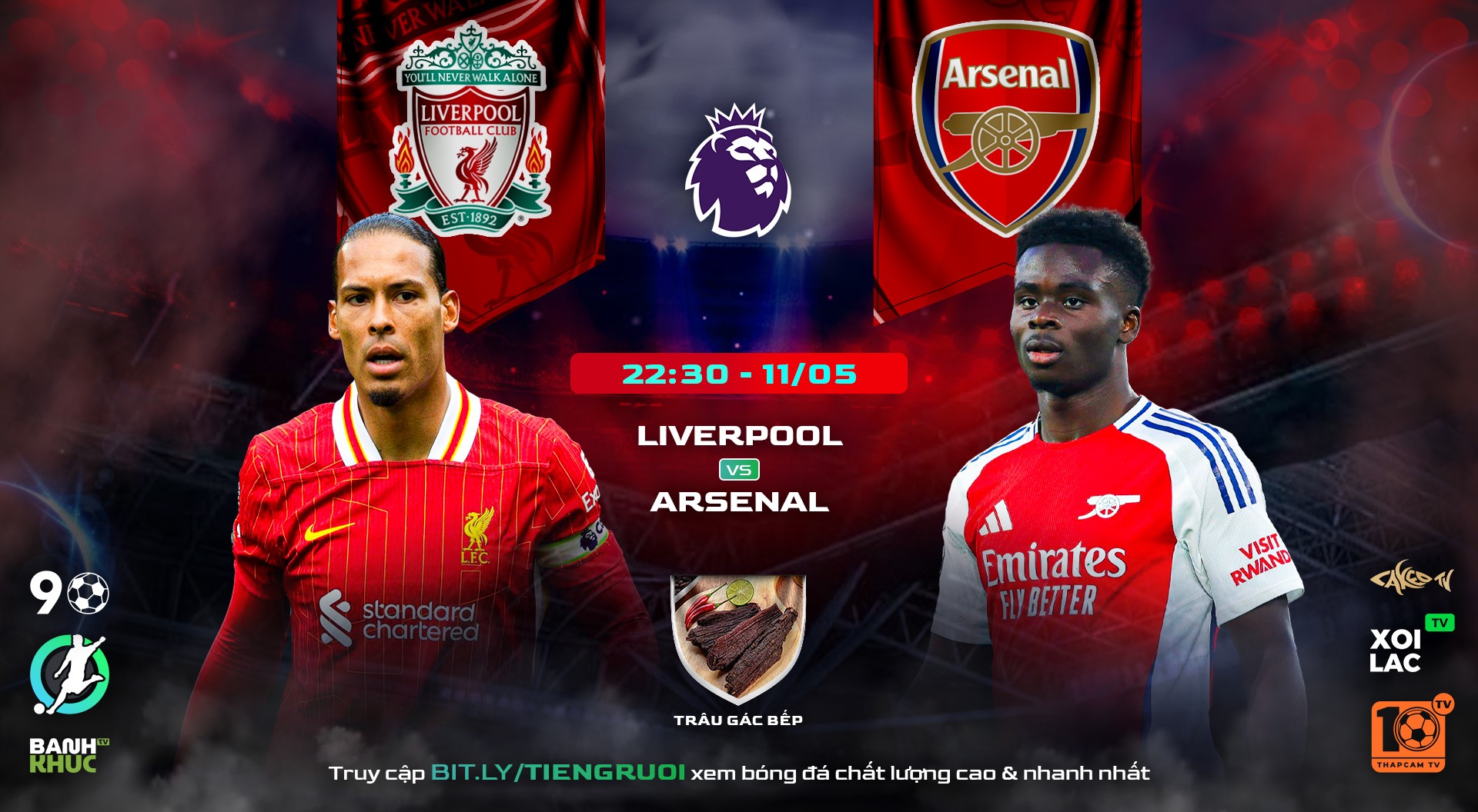 Highlights Liverpool vs Arsenal | BLV Trâu Gác Bếp | 12.05.25
