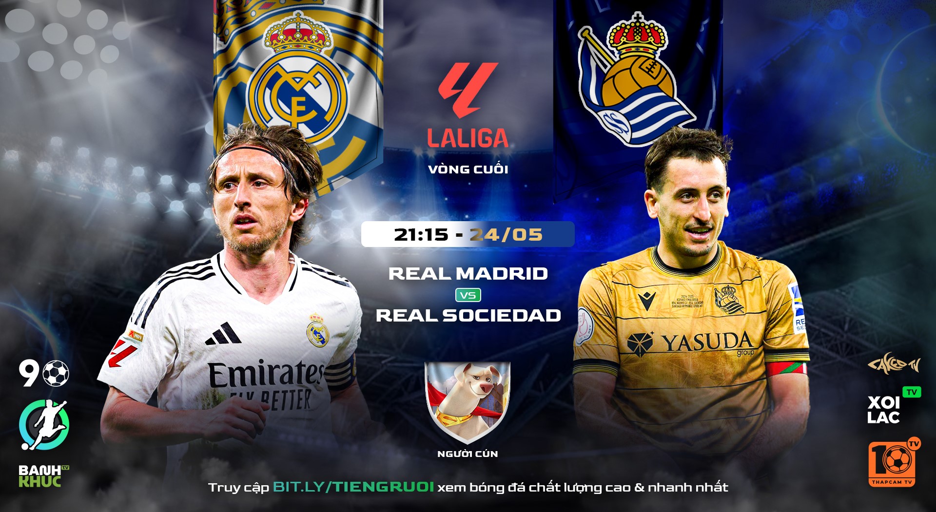 Fullmatch Real Madrid vs Real Sociedad | BLV Người Cún | 24.5.25
