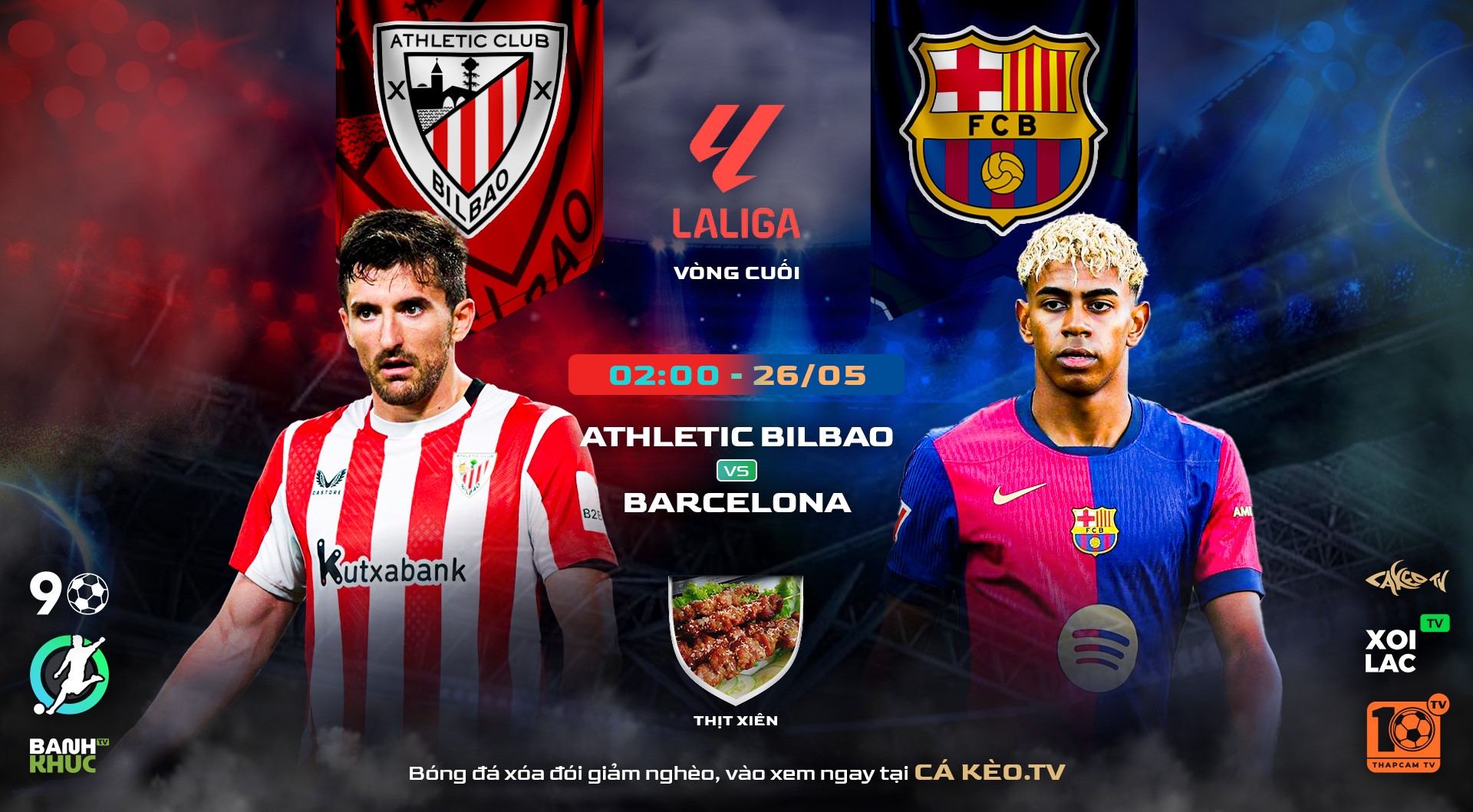 Highlights  Athletic Bilbao vs FC Barcelona | BLV Thịt Xiên  | 26.5.25
