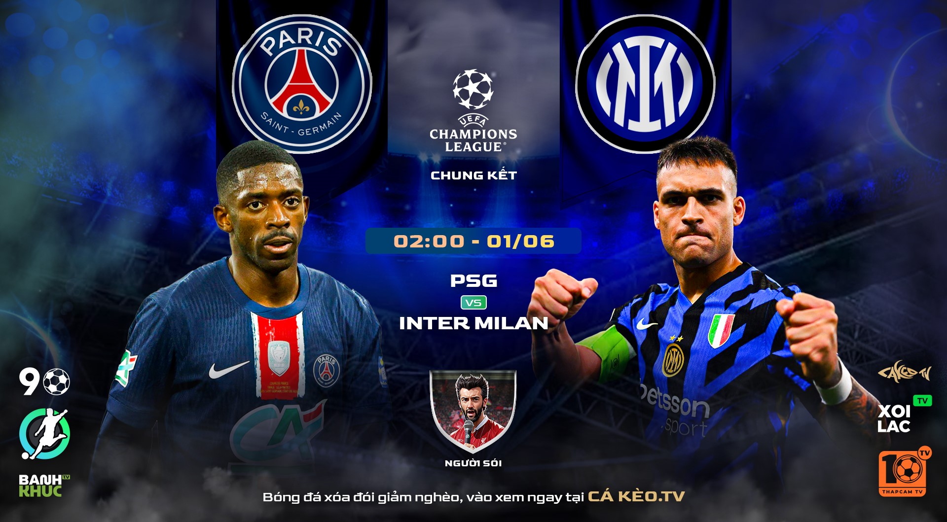 Highlights Paris Saint Germain vs Inter Milan | BLV Người Sói  | 1.6.25