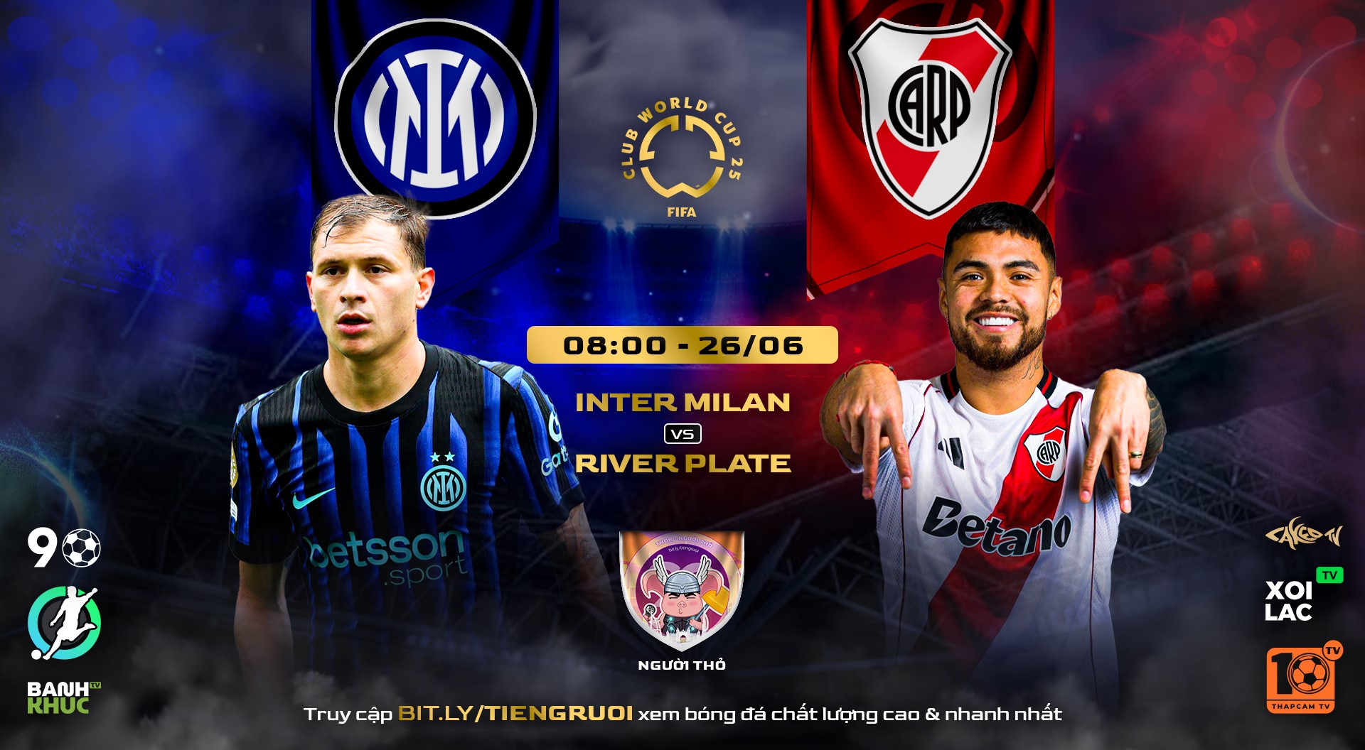 Highlights Inter Milan vs River Plate | BLV Người Thỏ | 26.06.25