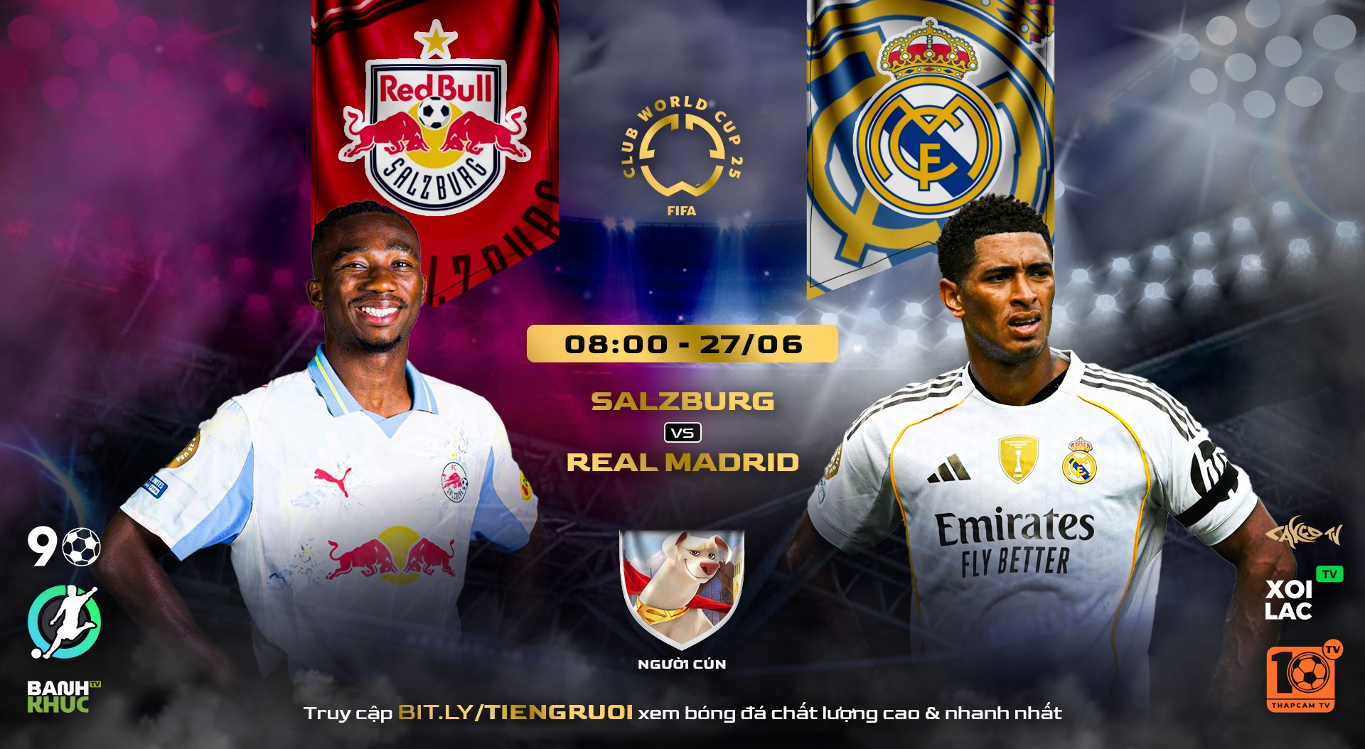 Highlights Red Bull Salzburg vs Real Madrid | BLV Người Cún | 27.6.25