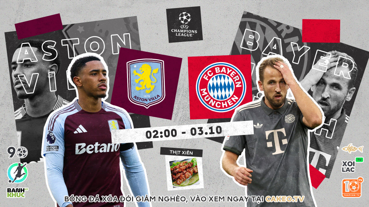 Full match Astro Villa vs Bayern Munchen  | BLV Thịt Xiên | 03.10.24