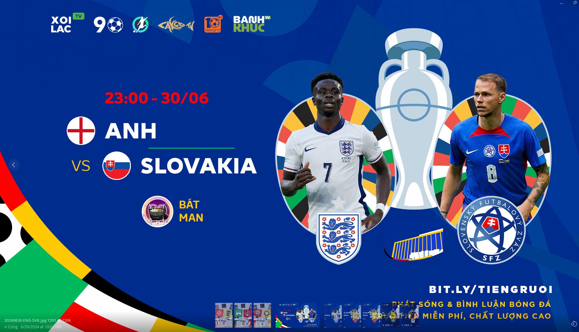 Full Match Anh Vs Slovakia BLV Bat Man Ft Ng i Th 30 6 24 VeboTV