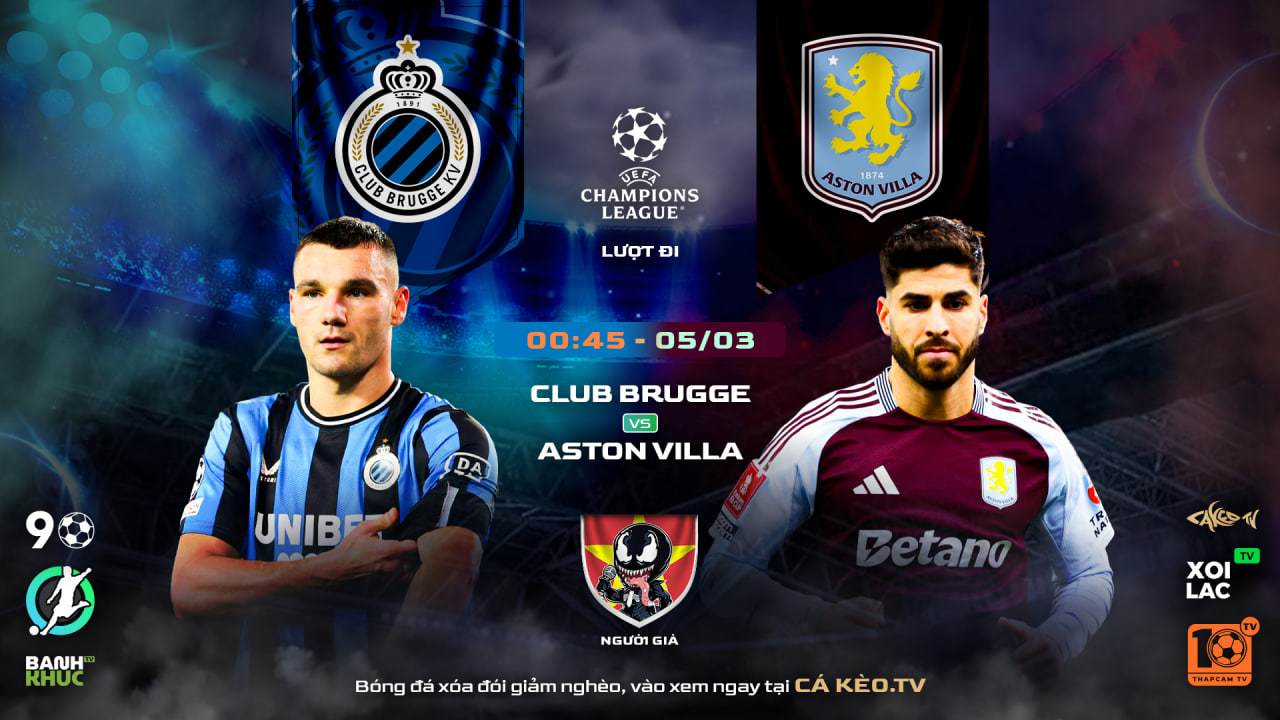 Fullmatch Club Brugge vs Aston Villa| BLV Old Man | 05.03.25