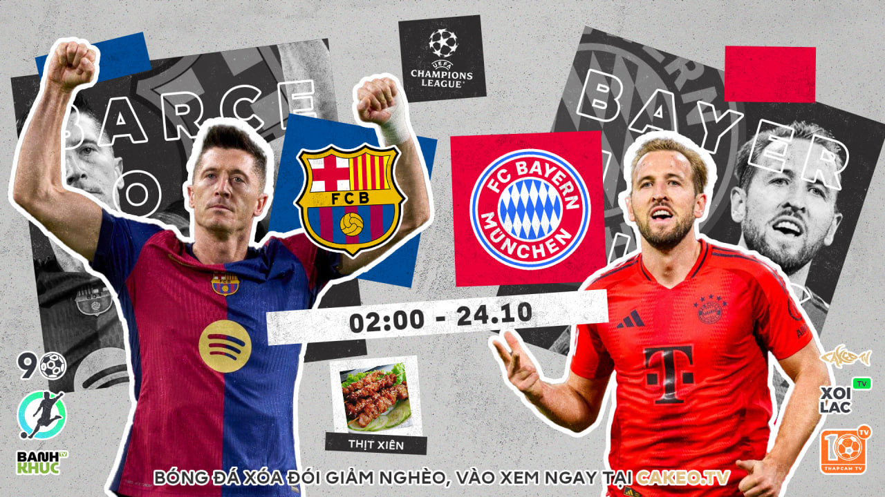 Fullmatch Barcelona vs Bayern Munich | BLV Thịt Xiên | 24.10.24