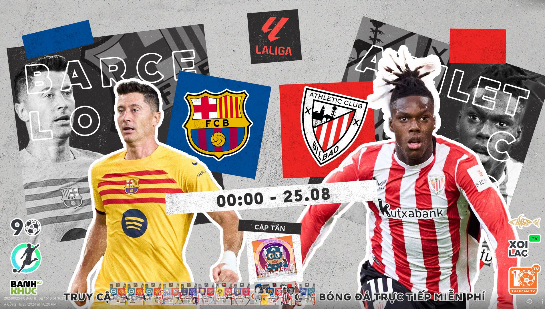 Highlights Barcelona vs Athletic Bilbao | BLV Cáp Tần | 25.8.24