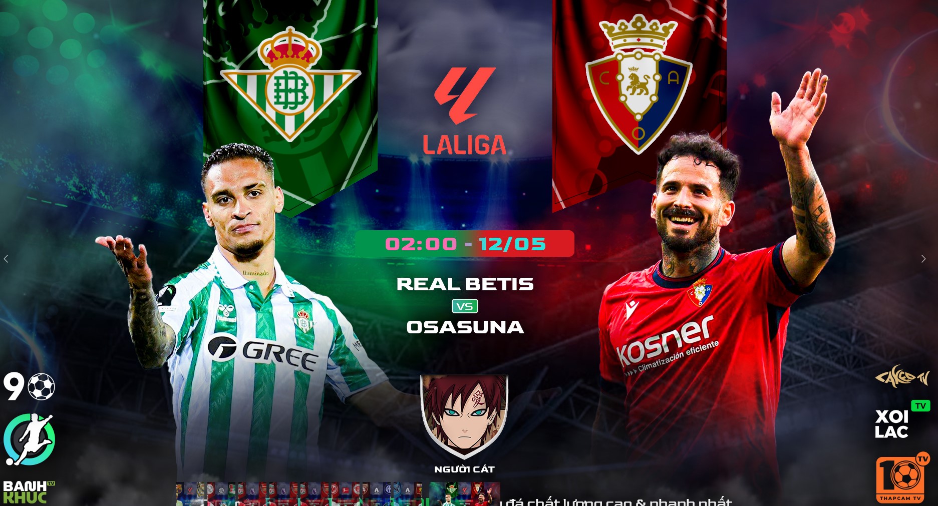Highlights Real Betis vs Osasuna | BLV Người Cast | 12.5.25