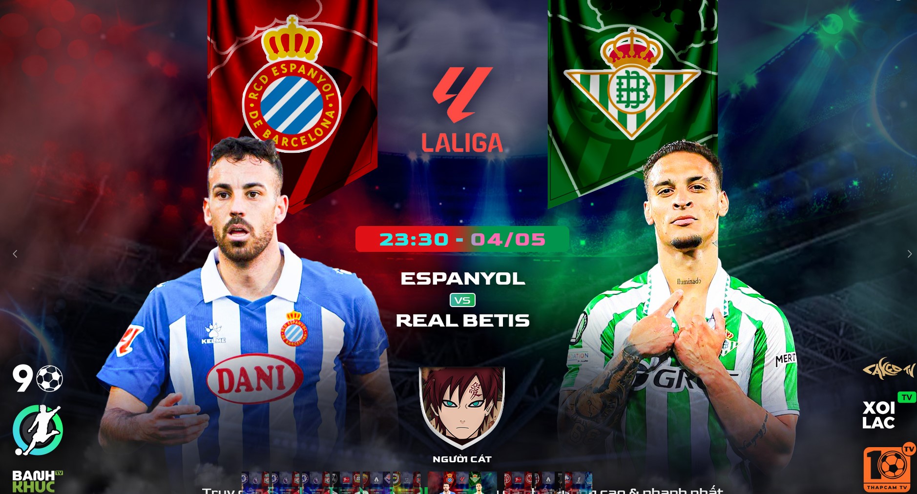 Highlights Espanyol vs Real Betis | BLV Người Cast | 5.5.25