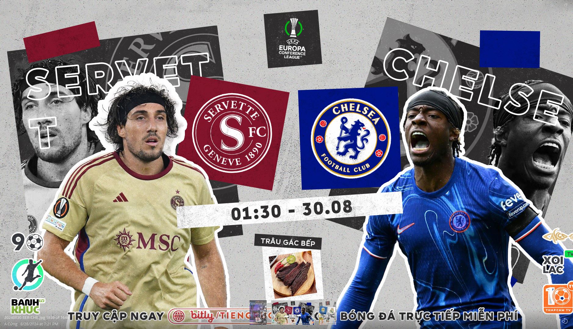 Highlights Servette vs Chelsea | BLV Trâu Gác Bếp | 30.8.24