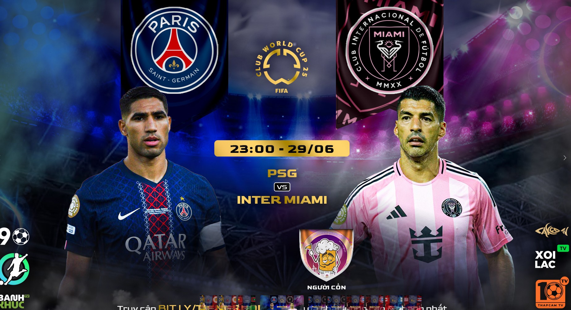 Highlights  PSG vs Inter Miami | BLV Người Cồn | 30.6.25