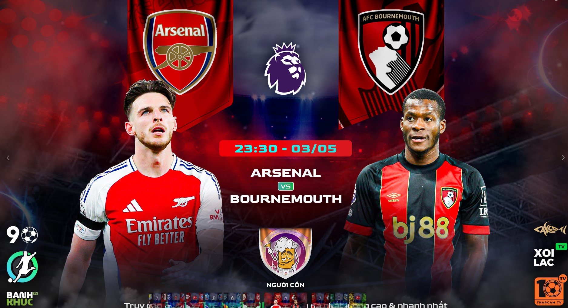 Fullmatch  Arsenal vs AFC Bournemouth | BLV Người Cồn | 4.5.25