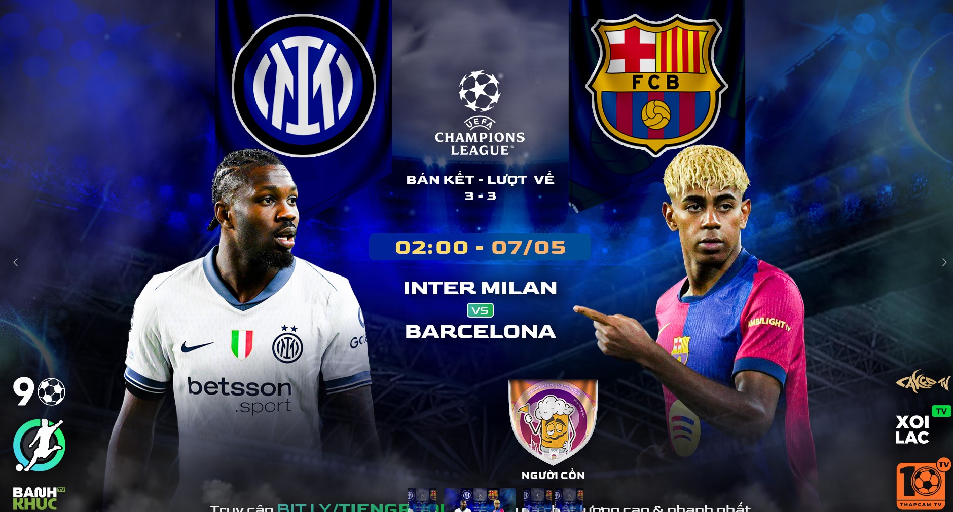 Highlights Inter Milan vs Barcelona | BLV Người Cồn | 7.5.25