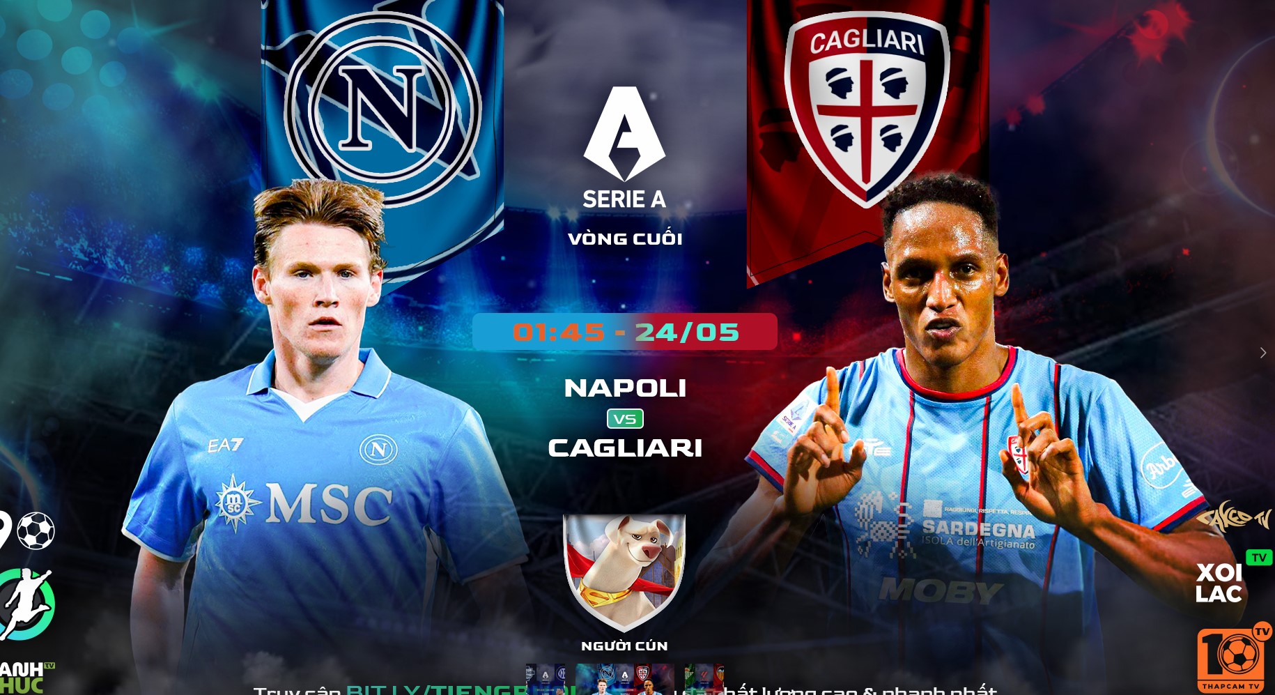 Fullmatch Napoli vs Cagliari | BLV Người Cún | 24.5.25