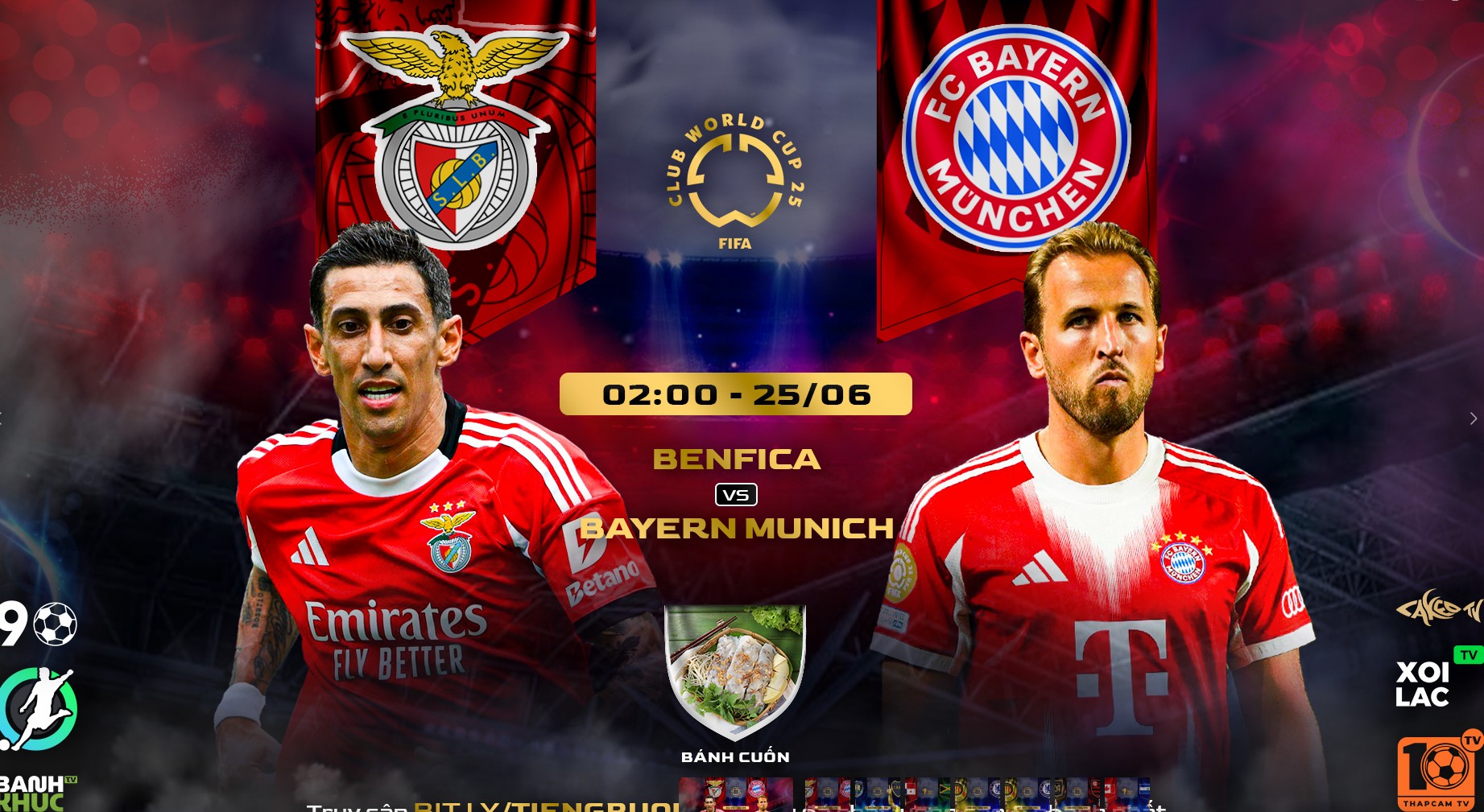 Highlights Benfica vs Bayern Munich | BLV Bánh Cuốn | 25.6.25