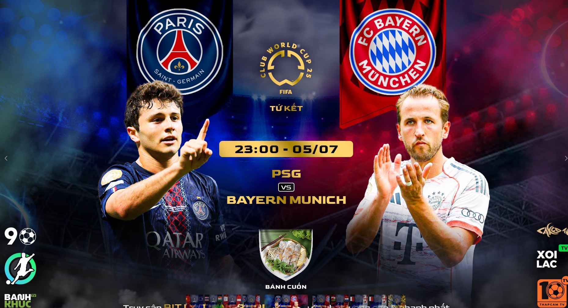Highlights PSG vs Bayern Munich | BLV Bánh Cuốn | 6.7.25