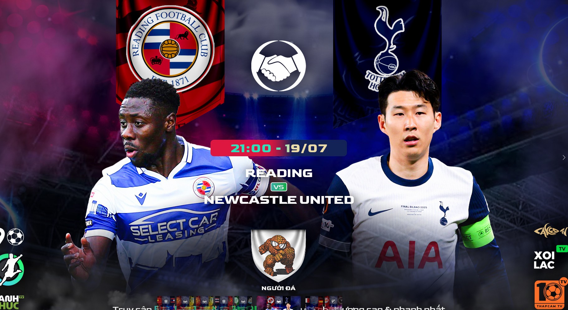 Highlights Reading vs Tottenham | BLV Người Đá | 19.7.25