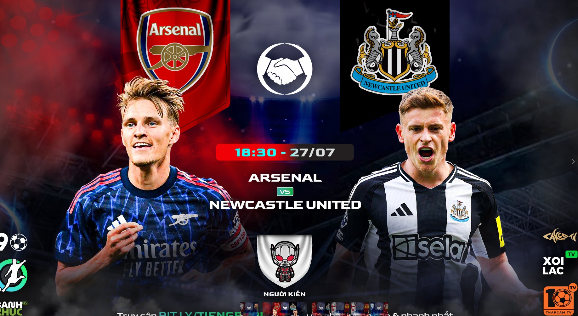 Highlights Arsenal vs Newcastle | BLV Người Kiến | 27.7.25
