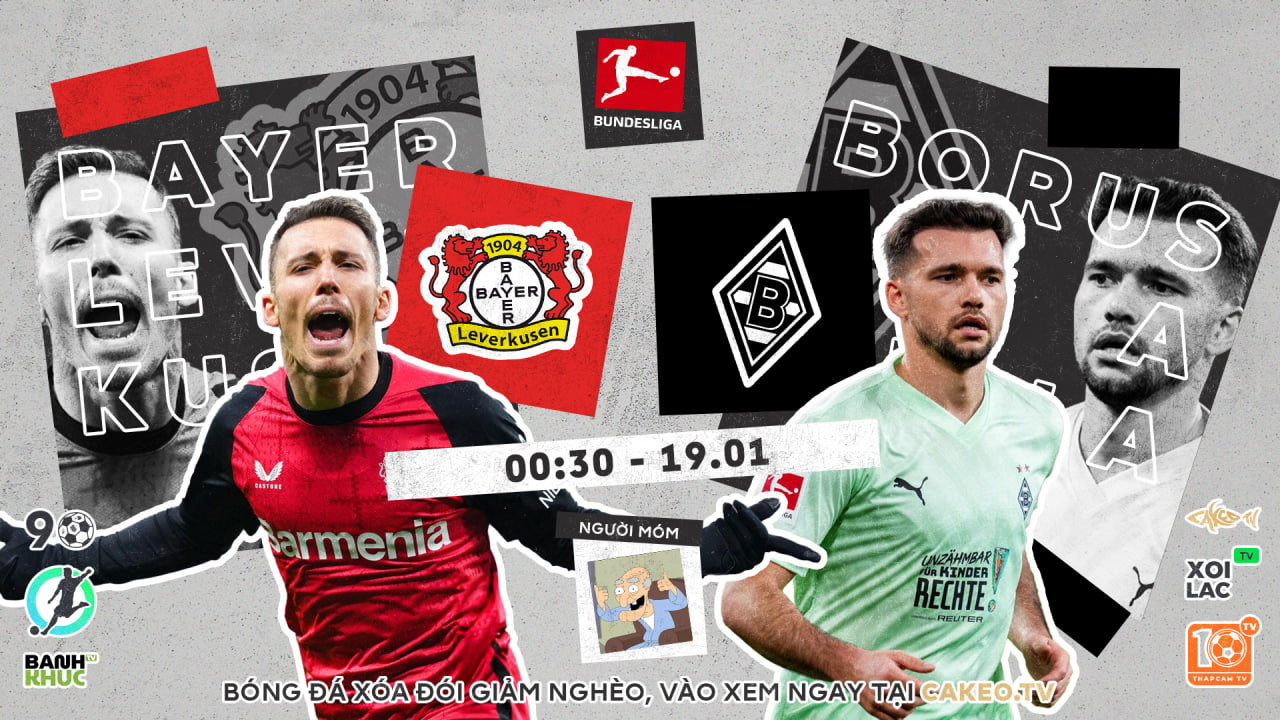 Highlights Bayern Leverkusen vs Borussia M'Gladbach | BLV Người Móm | 19.01.25