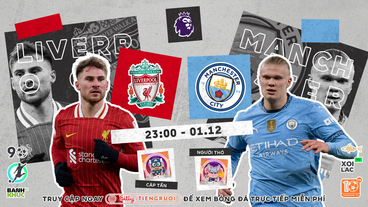 Full match Liverpool vs Man City | BLV Công ft Tâm | 1.12.24