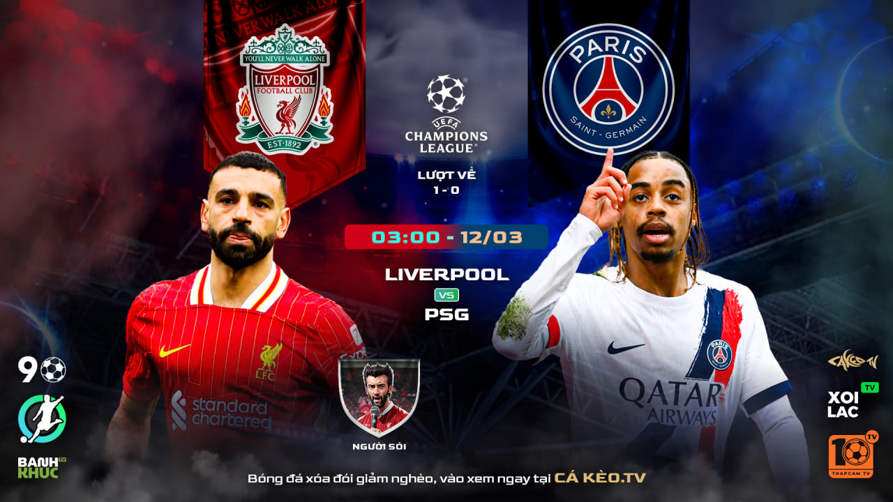 Fullmatch Liverpool vs PSG | BLV Người Sói | 12.03.25