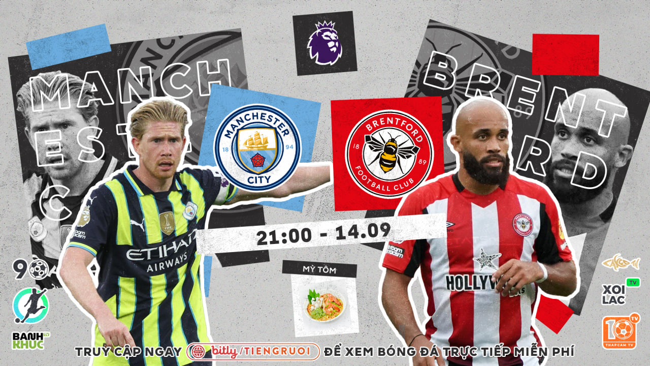 Full match Man City vs Brentford | BLV Mỳ Tôm | 14.9.24