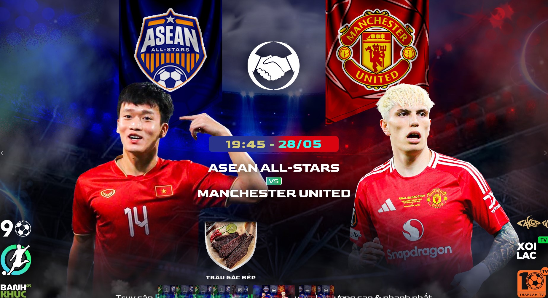 Fullmatch ASEAN All Stars vs Man United | BLV Trâu Gác Bếp | 28.5.25