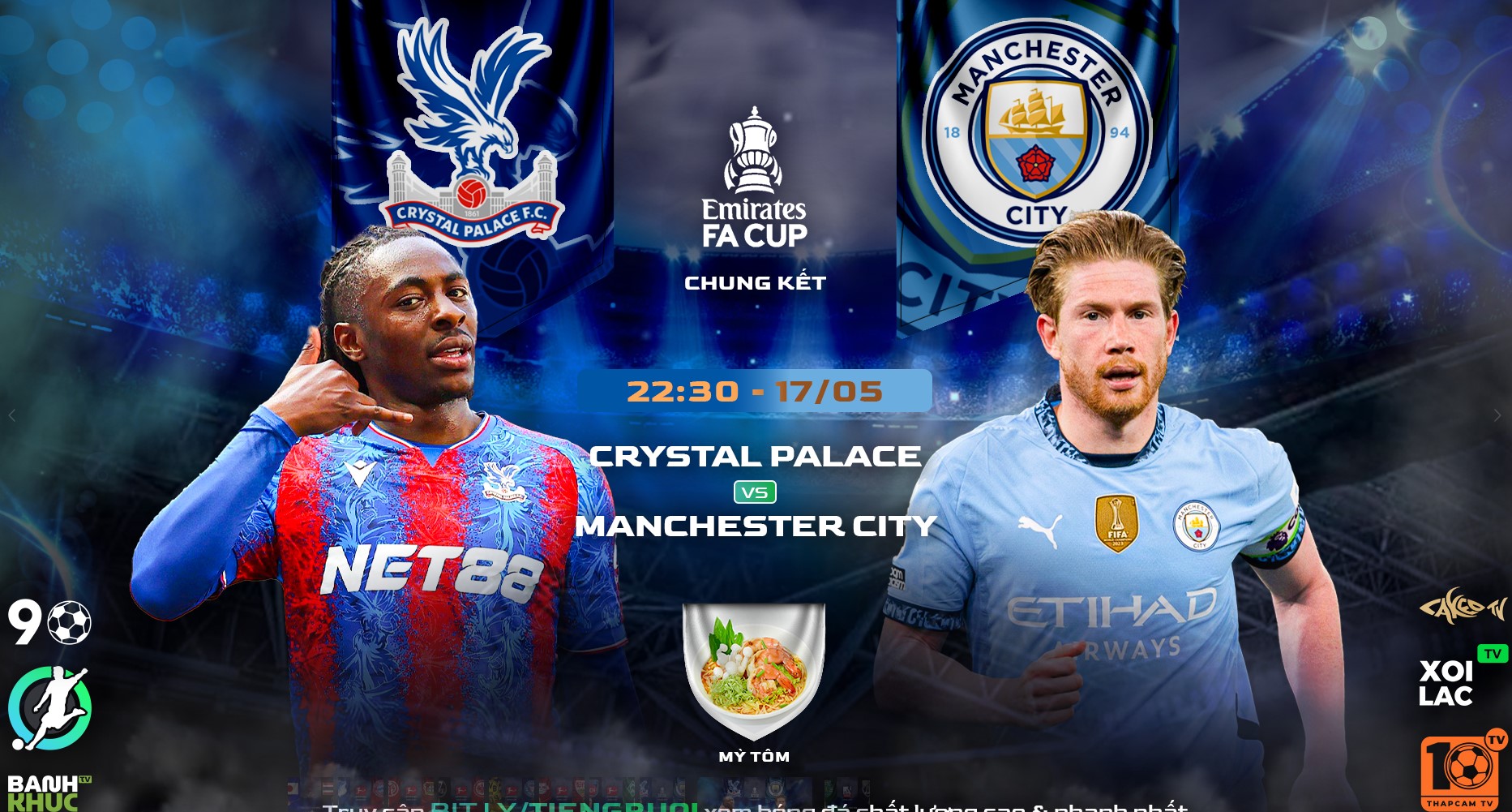 Fullmatch Crystal Palace vs Man City | BLV Mỳ Tôm | 17.5.25