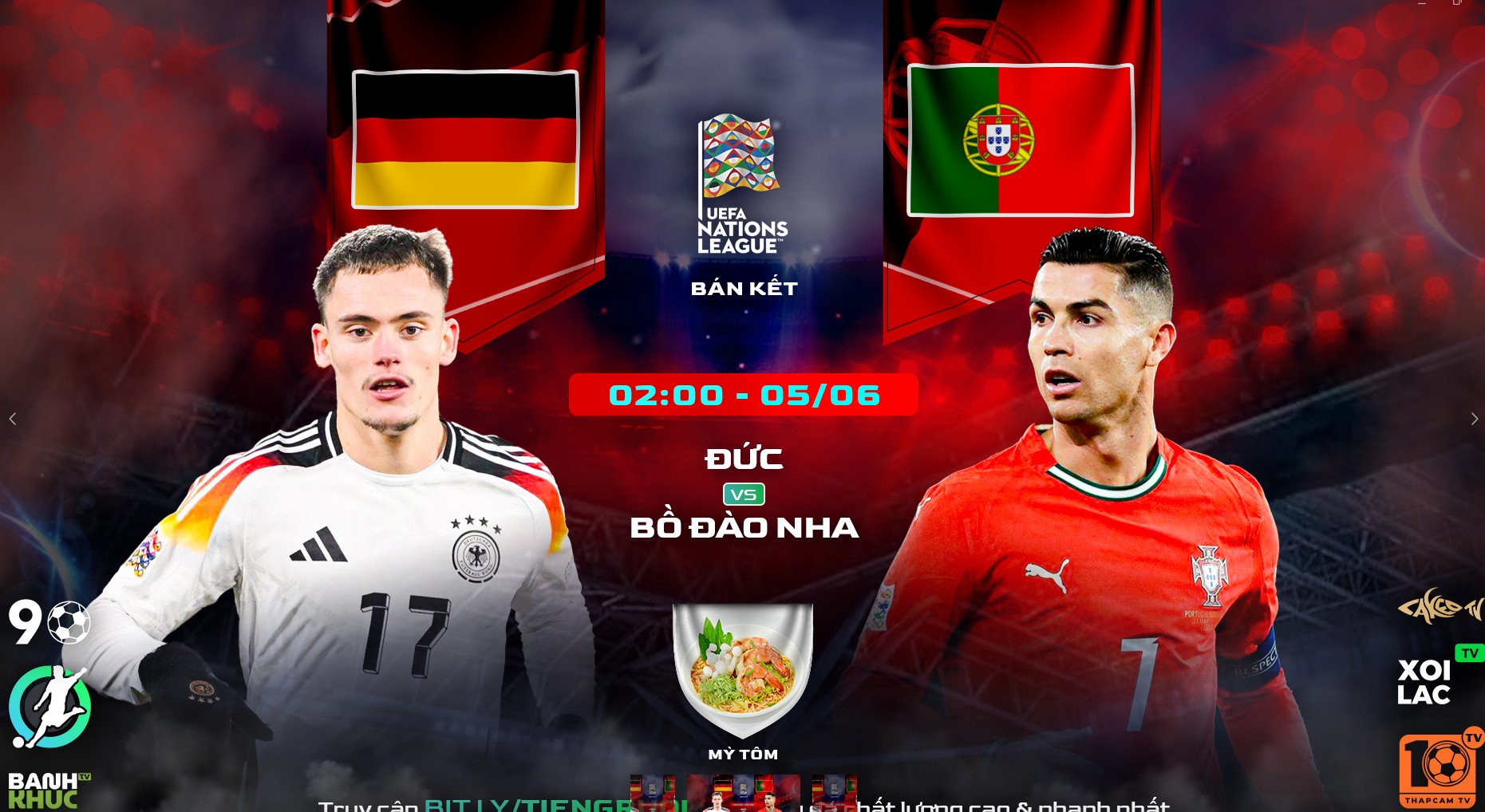 Fullmatch Đức vs Bồ Đào Nha | BLV Mỳ Tôm | 5.6.25