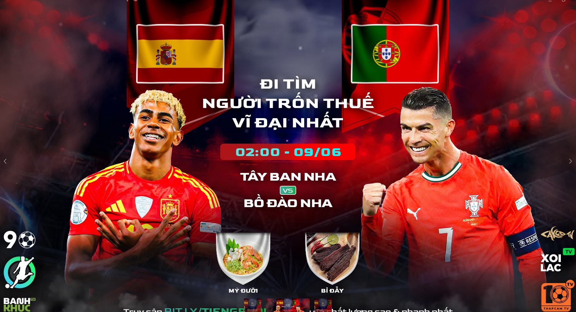 Highlights Bồ Đào Nha vs Tây Ban Nha | BLV Mỳ Đưỡi Ft Bỉ Đẫy | 9.6.25