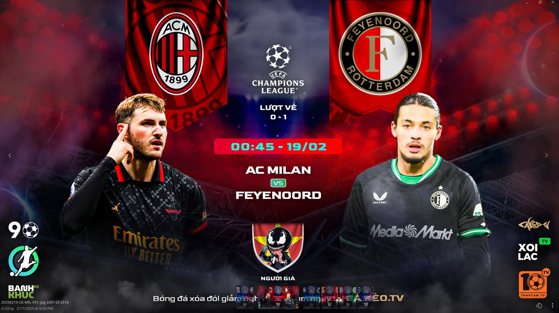 Highlights AC Milan vs Feyenoord | BLV Old Man | 19.2.25