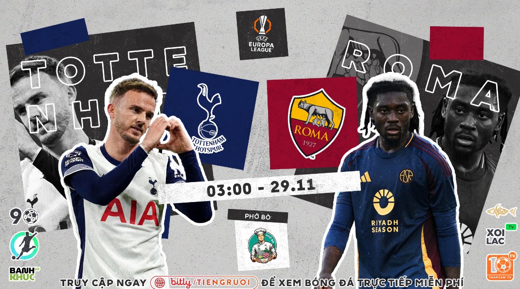 Full match Tottenham vs AS Roma | BLV Phở Bò | 29.11.24