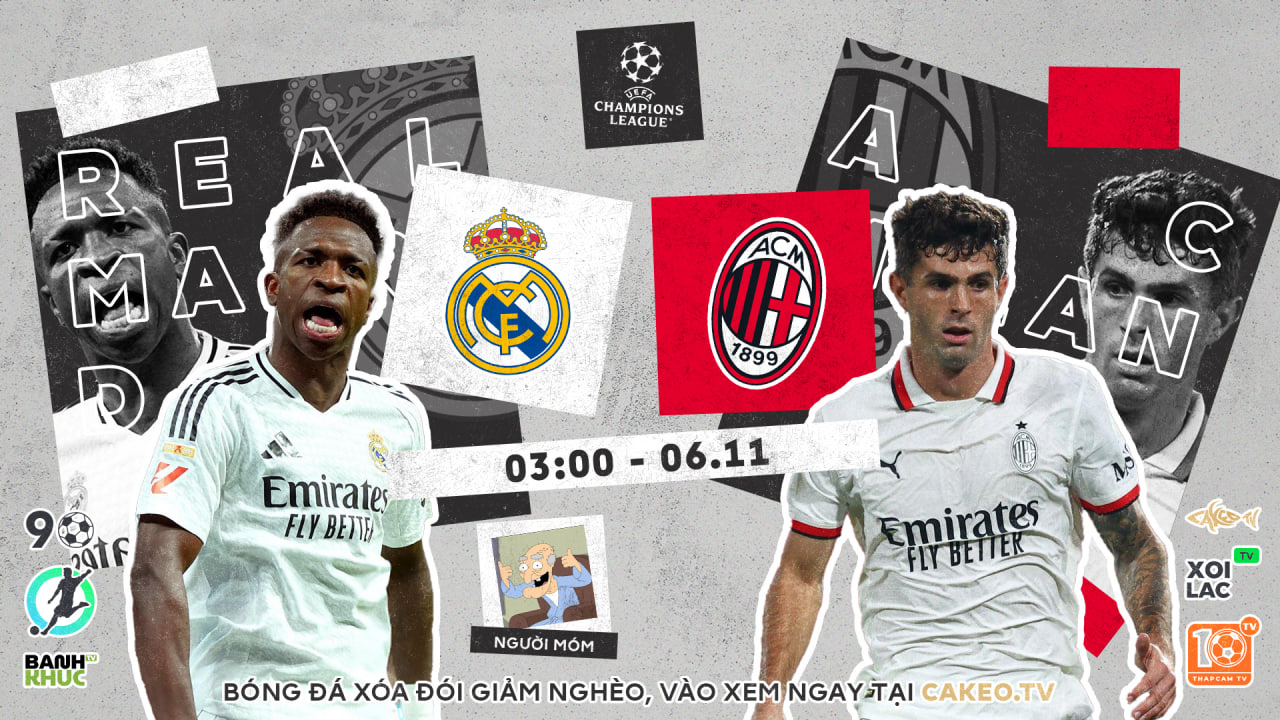 Real Madrid vs Milan | BLV Người Móm | 06.11.24