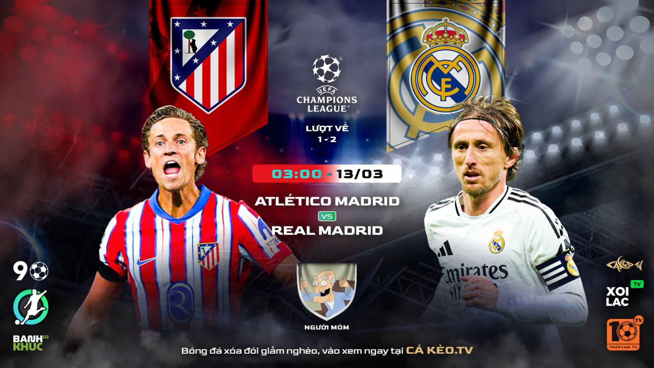 Fullmatch Atletico Madrid vs Real Madrid   | BLV Người Móm | 13.03.25