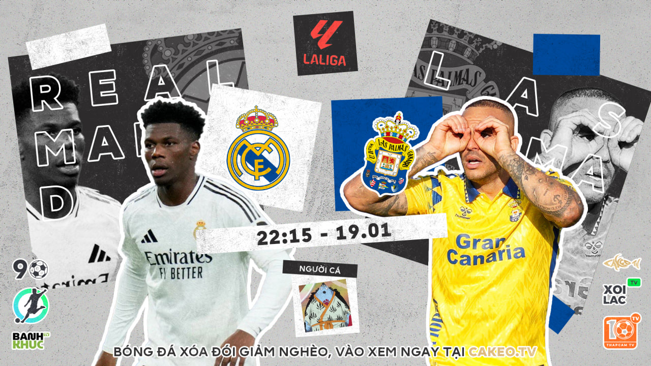 Fullmatch Real Madrid vs Las Palmas | BLV Người Cá | 19.01.25