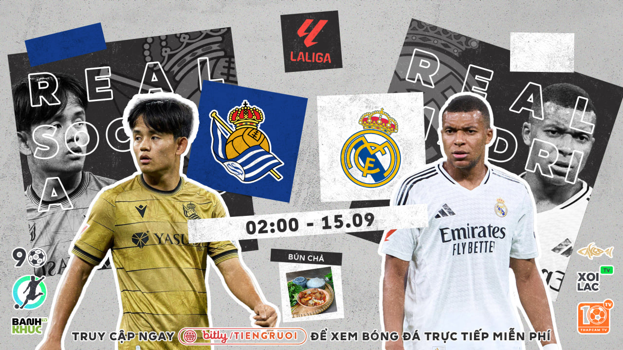 Full match Real Sociedad vs Real Madrid | BLV Bún Chả | 15.9.24