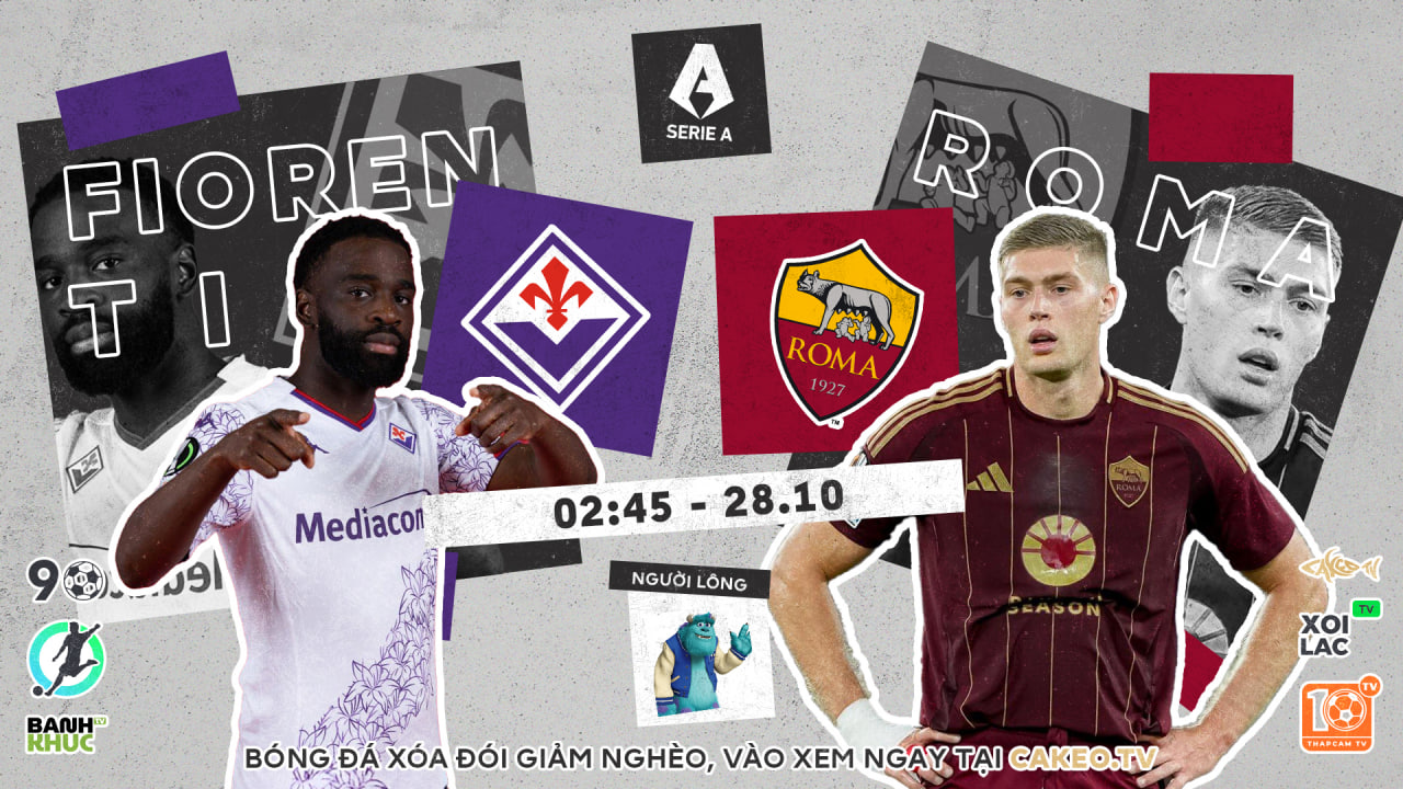 Fullmatch Fiorentina vs AS Roma | BLV Người Lông | 28.10.24