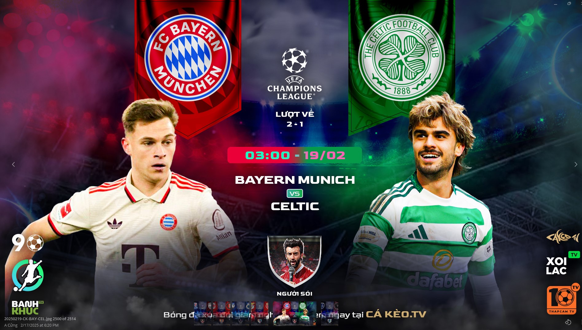 Fullmatch  Bayern München vs Celtic | BLV Người Sói | 19.2.25