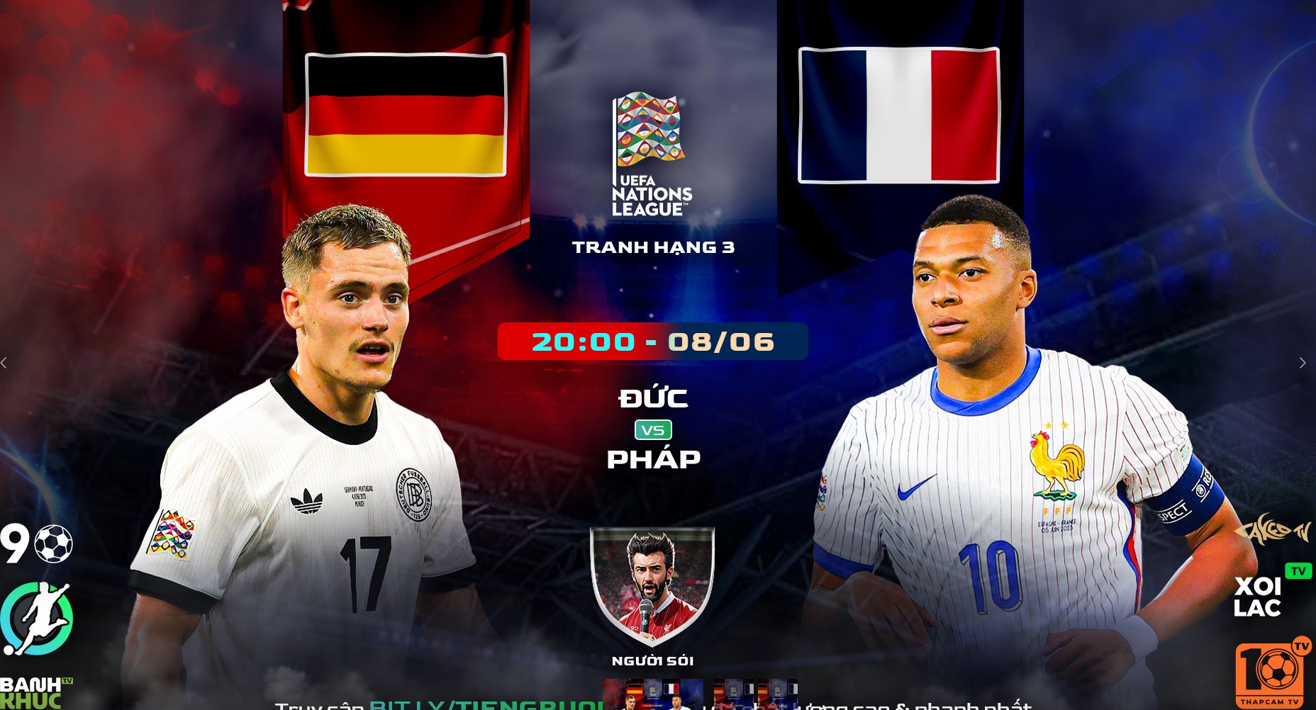 Highlights  Đức vs Pháp | BLV Người Sói | 8.6.25