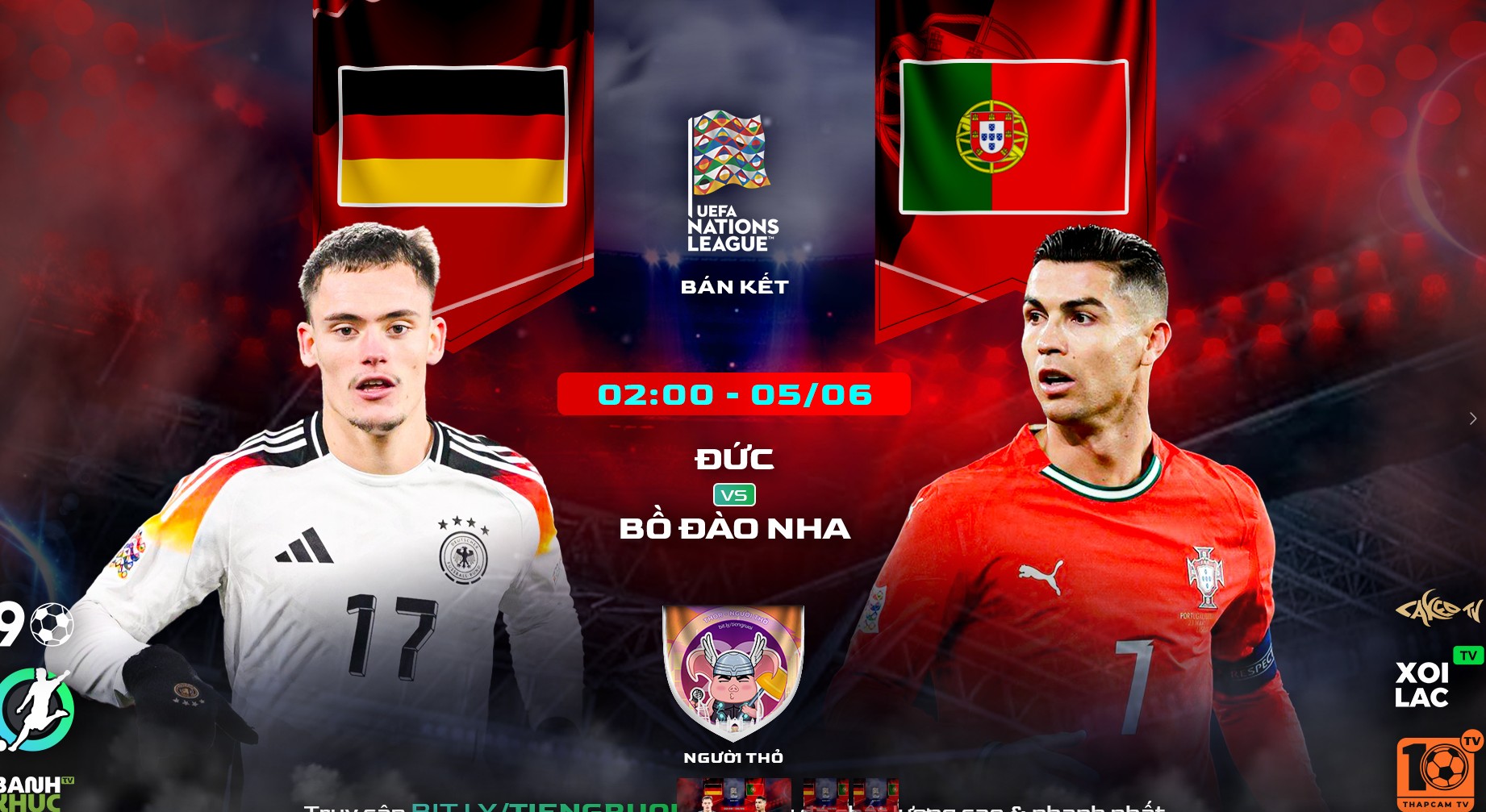 Highlights Đức vs Bồ Đào Nha | BLV Người Thỏ | 5.6.25